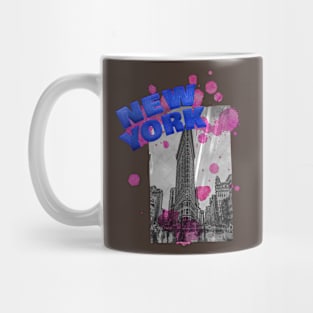 New York Drip - Blue/Pink Mug